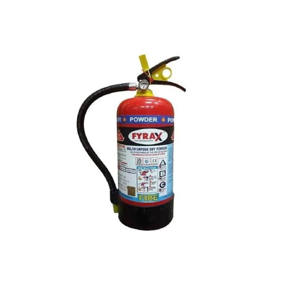 FYRAX 2 Kg Fire Extinguisher Mono Ammonium Phosphate Powder Stored Pressure Type, Rating 1A & 8B confirming to IS 15683 with ISI Mark MAP 50%