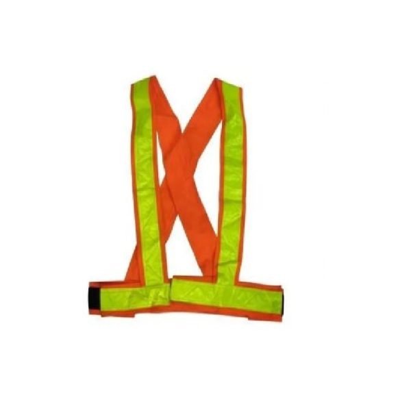 Mahima Cross Belt Reflective Tape Jacket(MOQ of 5 Pcs)
