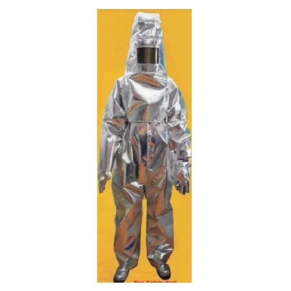 Aluminized 3 Layer Glass SFSP- FPS-1  Fibre Fabric Fire Suit