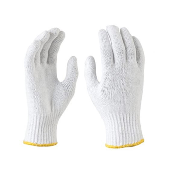 Anzensei AZS48 Cotton Knitted Safety Gloves(Pack of 10)