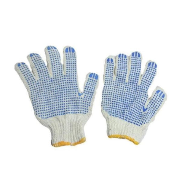 Anzensei AZS49 Cotton Dotted Safety Gloves(Pack of 10)