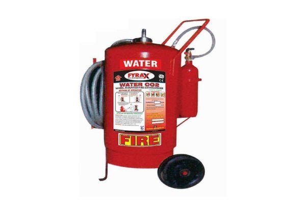 Fyrax 50 Liter Higher Capacity Trolley Mounted Water Co2 Type Fire Extinguisher