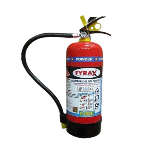 Fyrax 4 Kg Fire Extinguisher With Abc Powder Cartidiges Operated