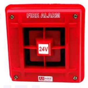 ASES Hooter, 100 db output, 24 VDC operated, ABS housing Model No. HABS2