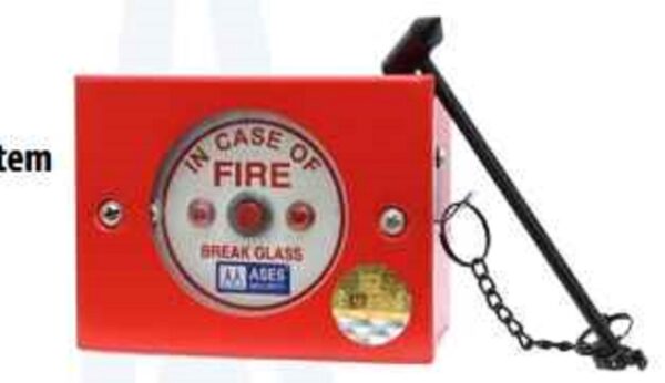 ASES Manual Call Box with Chain Hammer, MS housing, Powder coated chain. Model No. BGMS2
