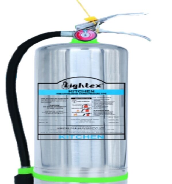 Lightex K Type Fire Extinguisher SS Body - 6 Kg