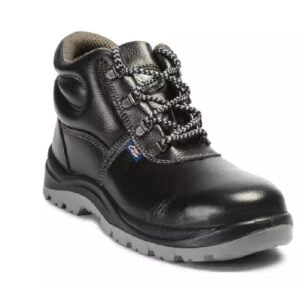 Allen Cooper Antistatic Steel Toe Black Safety Shoes,  AC 1008