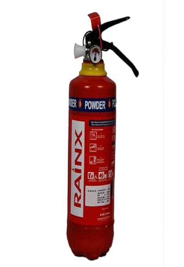 RAINX ABC POWDER PORTABLE FIRE EXTINGUISHERS (STORED PRESSURE TYPE) - 1Kg