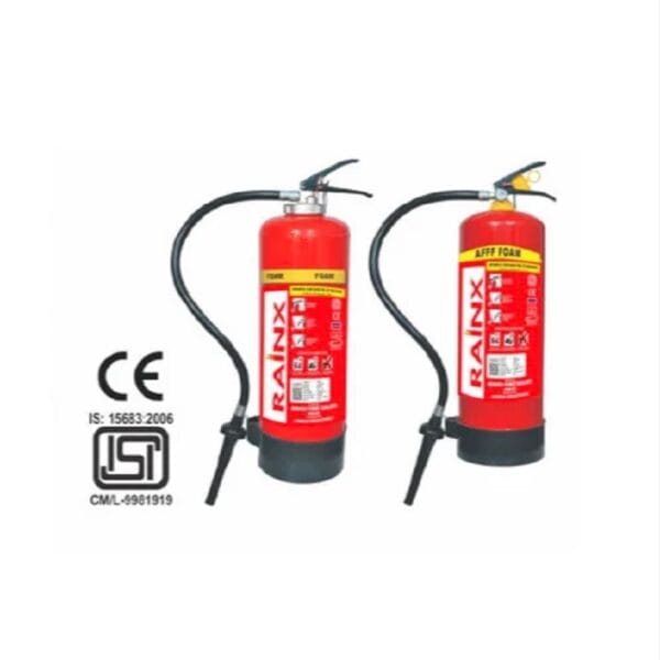 RAINX MECHANICAL FOAM (AFFF) PORTABLE FIRE EXTINGUISHERS GAS CARTRIDE TYPE - 9Ltrs.
