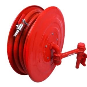 Sangam Hose Reel Drum-Bombay Type with 20mm Pipe-30Mtrs Gun Metal Nozzle