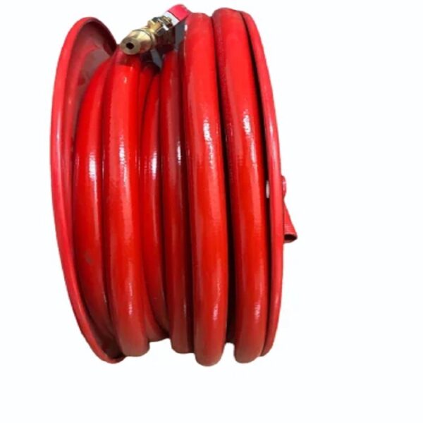 ExoFire Hose Reel Drum with 30 Mtr Thermoplastic ISI Hose with GM shutoff Nozzle Complete Set (20mm)