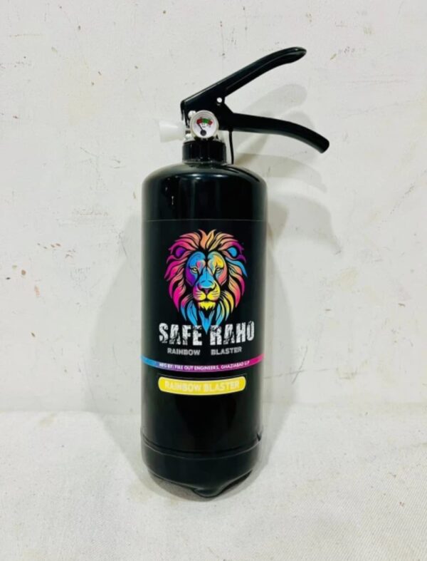 Safe Raho 2Kg Holi Color Powder Spray Extinguisher (MOQ-5pcs) - Rainbow Blaster