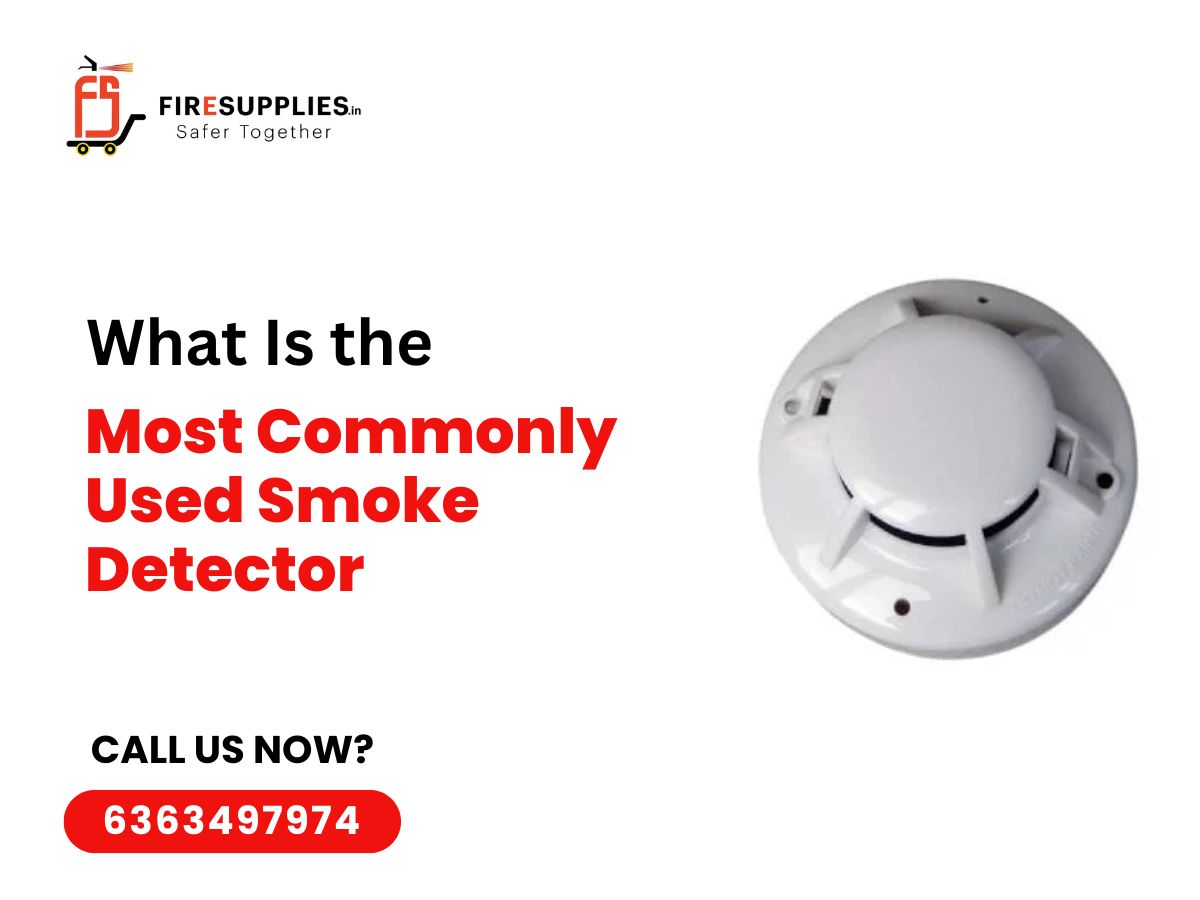 Image of a commonly used smoke detector, highlighting its features and design for effective fire safety.jpg