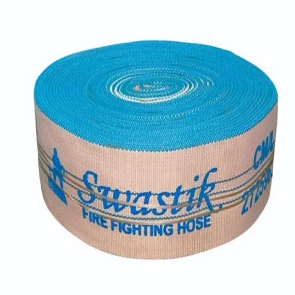 Swastik Controlled Percolating Fire Hose Length of 63mm x 15mtr dia with S.S Coupling GI Binding
