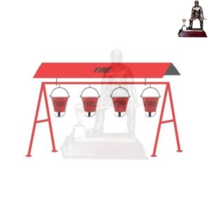 Swastik Fire Bucket with Stand