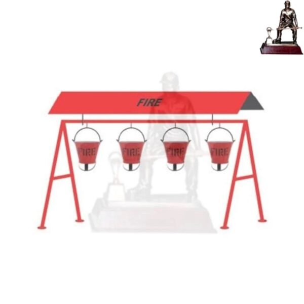 Swastik Fire Bucket with Stand