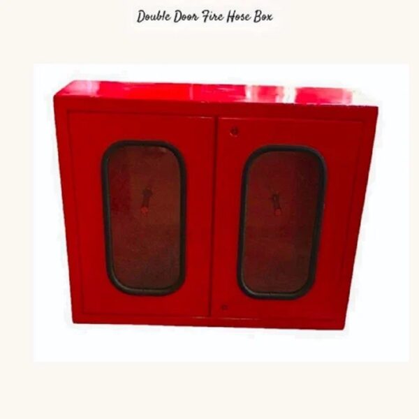 Swastik Fire Hose Box, Mild Steel Double Door 500x500x250mm