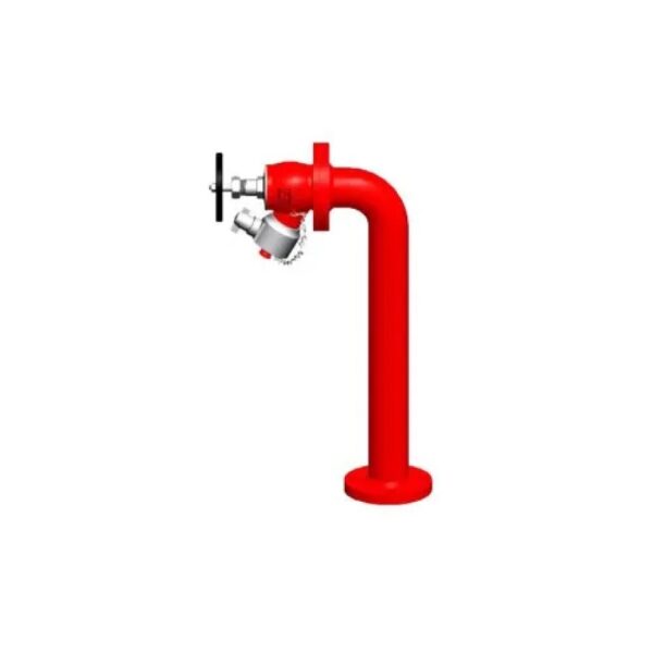 Swastik Yard Hydrant Post/Stand post 80mm Dia GI/MS Both Flanged Type 2.0 m Height
