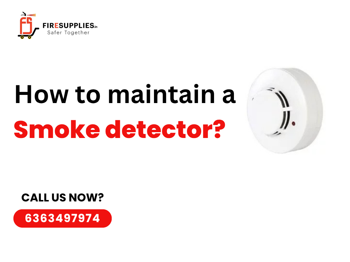maintain a smoke detector