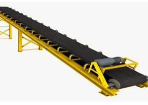 BELT CONVEYOR | 300 MM WD | 3 M LG | 0.2 M/SEC | WITH TAKEUP PULLEY AND SIDE GUARDS