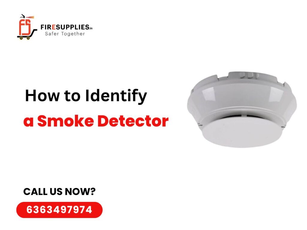 Image showing steps to identify a smoke detector, including its location, appearance, and features for safety awareness.jpg