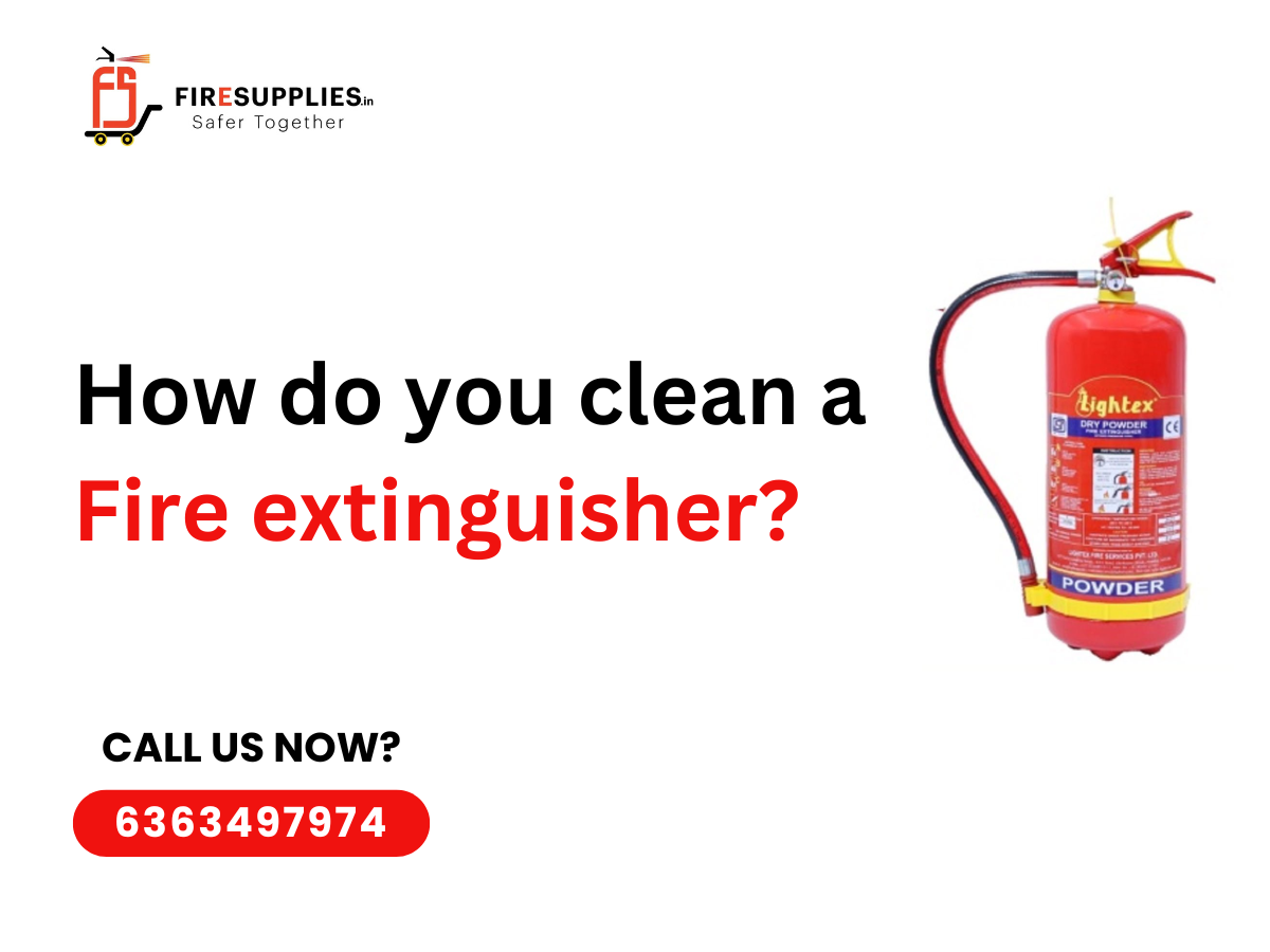 clean a fire extinguisher