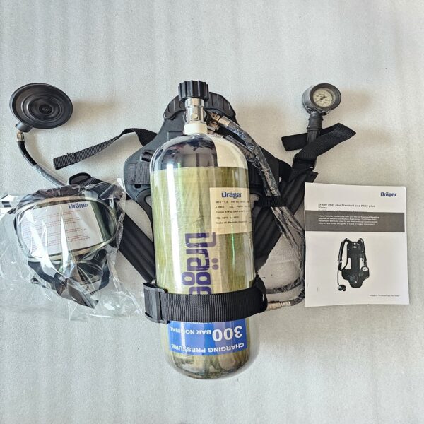 Drager Pa 91 Plus Self Contained Breathing Apparatus SCBA With Carbon Composite Full Set-200 Bar