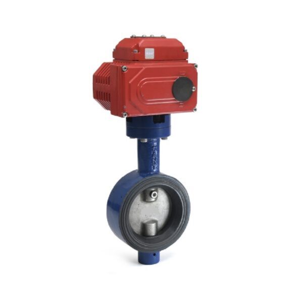 NVR C.I Butterfly Valve SS Disc With Electric Actuator PN-1.6, With Integrally Moulded Liner of Nitrile or EPDM, SS (CF-8) Disc, SS Stem 40 - 300mm