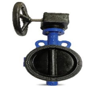 NVR C.I Butterfly Valve Wafer Type With Gear Box PN-1.6, With Integrally Moulded Liner of Nitrile or EPDM, DI Disc, SS Stem 40-450mm
