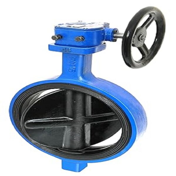 NVR Ductile Iron Butterfly Valve Wafer Type D.I Disc With Gear Box PN-2.0, With Integrally Moulded Liner of Nitrile or EPDM, D.I Disc, SS Stem 40 - 300mm