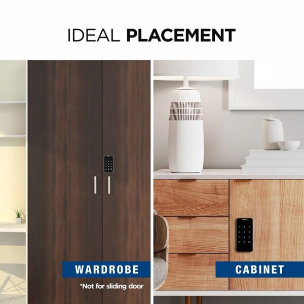 Ozone 201 Smart Furniture Lock with Password Access, For Wooden/Metal Cabinets & Wardrobes