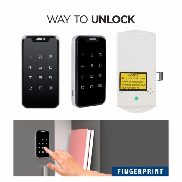 Ozone 201 Smart Furniture Lock with Password Access, For Wooden/Metal Cabinets & Wardrobes