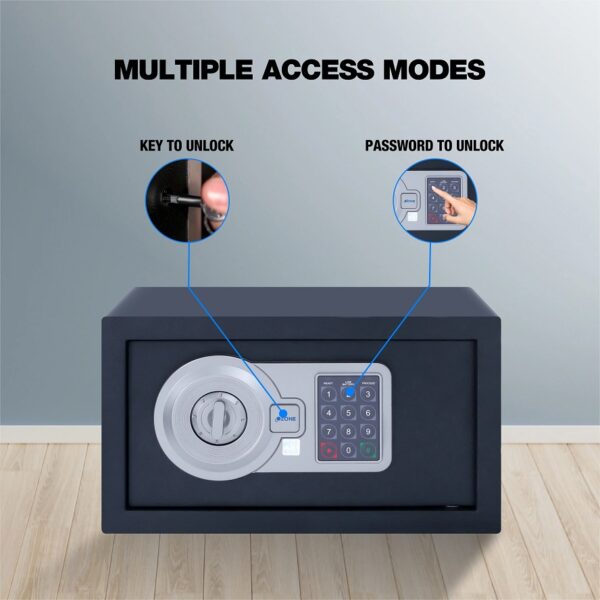 Ozone Agate Black, Digital Safe - 9.2 Litres
