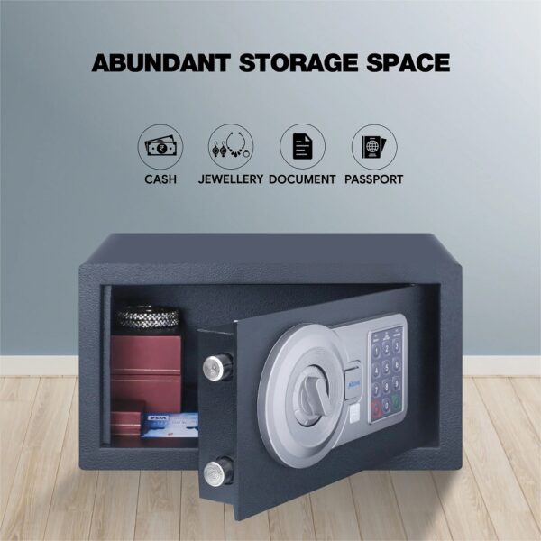 Ozone Agate Black, Digital Safe - 9.2 Litres