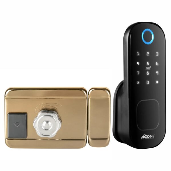 Ozone Cleo Wi-Fi Smart Door Lock Antique Bronze with 4-way access, Door Thickness: 20-65 mm For Wooden/ Metal Doors