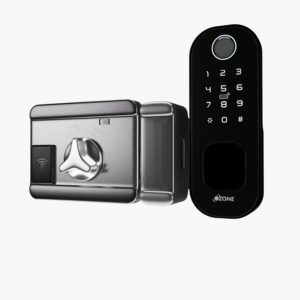Ozone Cleo Wi-Fi Smart Door Lock Black with 4-way access, Door Thickness: 20-65 mm For Wooden Doors / Metal Doors