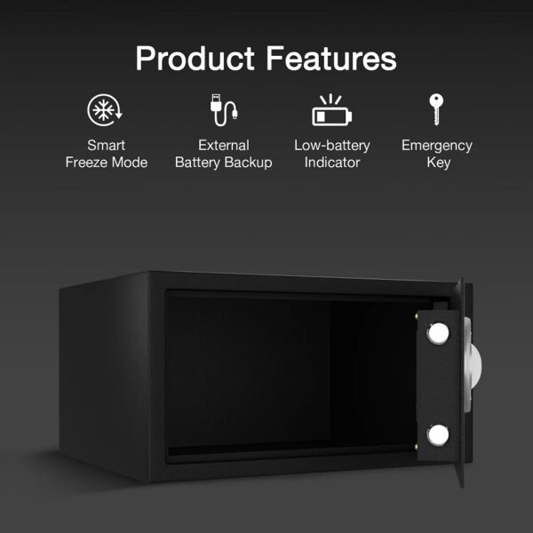 Ozone Digital Safe for Homes & Retail Spaces, 2-way Access, Password & Emergency Key - 34.94Ltrs.