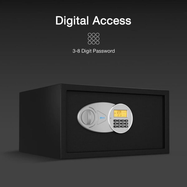 Ozone Digital Safe for Homes & Retail Spaces, 2-way Access, Password & Emergency Key - 34.94Ltrs.