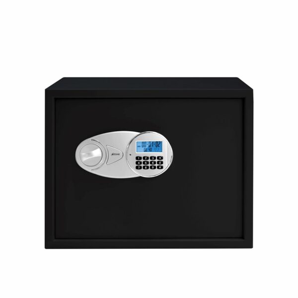 Ozone Digital Safe for Homes & Retail Spaces, 2-way Access, Password & Emergency Key (Black & Grey - 44 Ltrs.)