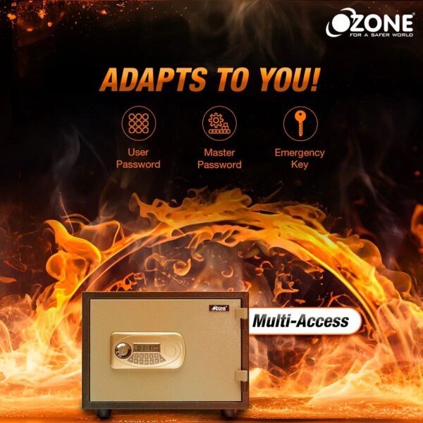 Ozone Fire Warrior-11 Fire-resistant Safe - 19 Litres
