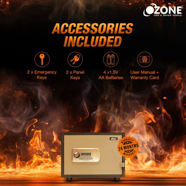 Ozone Fire Warrior-11 Fire-resistant Safe - 19 Litres