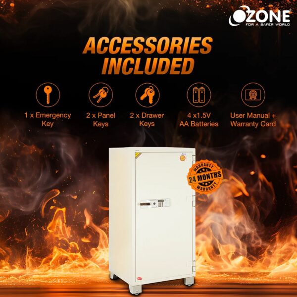 Ozone Fire Warrior-1200, Fire-resistant Safe - 230 Litres