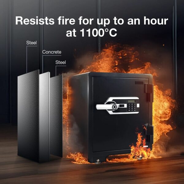 Ozone Fire Warrior-55 Biometric Fire-resistant Safe - 40 Litres