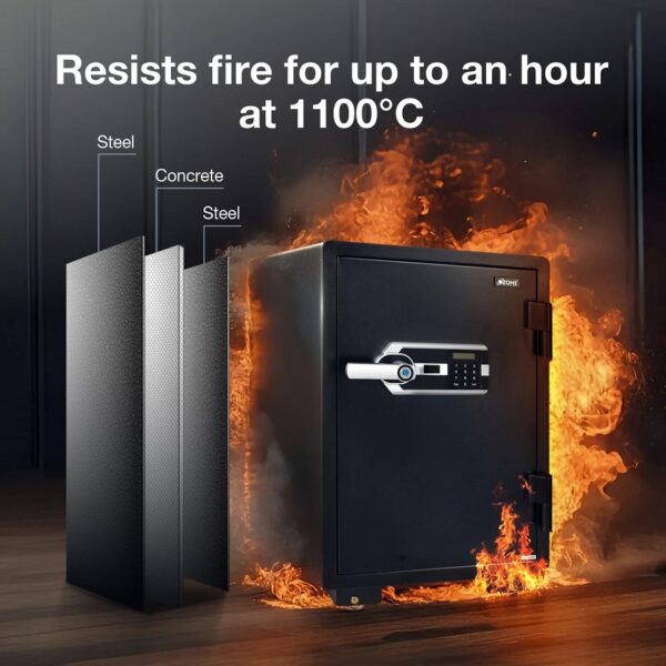Ozone Fire Warrior-77 Biometric Fire-resistant Safe - 67 Litres