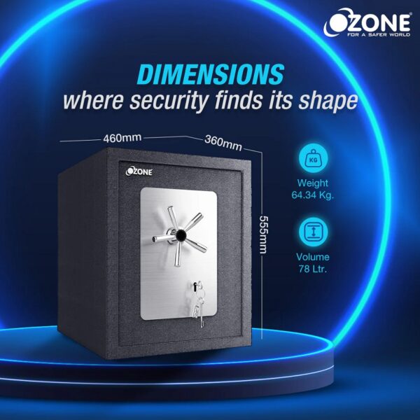 Ozone Fort AB 66, Anti-burglary Manual Safe - 78 Litres