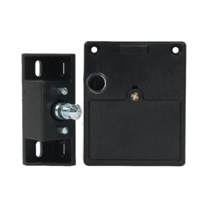 Ozone Invisible Furniture Lock with RFID Card Access, Door Thickness : 5-25mm (Black)