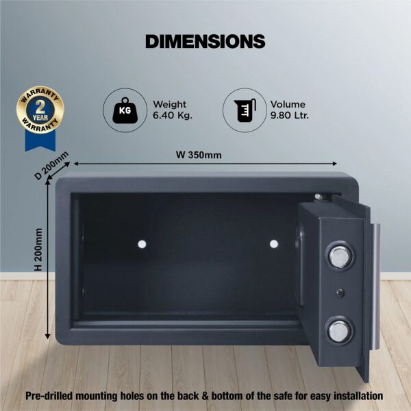 Ozone Jade 01, Cabinet Safe - 9.8 Litres