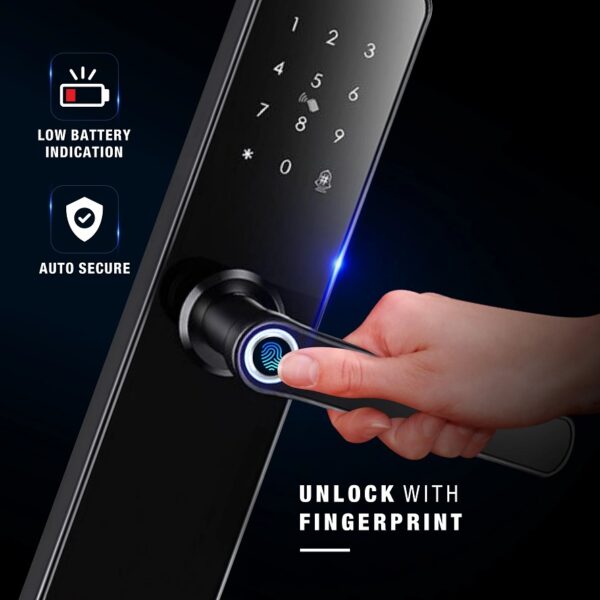 Ozone Morphy Eco Bluetooth Smart Door Lock with 4-way access, Door Thickness: 35-80 mm (For Wooden/ Metal Doors)