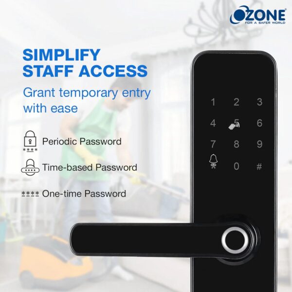 Ozone Morphy Eco Wi-Fi Smart Door Lock with 4-way access, Door Thickness: 35-80 mm (For Wooden Doors/ Metal Doors