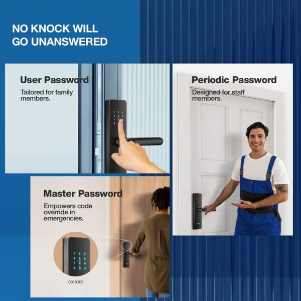 Ozone Morphy Eco Wi-Fi Smart Door Lock with 4-way access, Door Thickness: 35-80 mm (For Wooden/ Metal Doors)